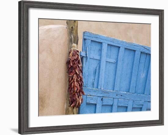 Blue Door in Taos, New Mexico, United States of America, North America-Richard Cummins-Framed Photographic Print