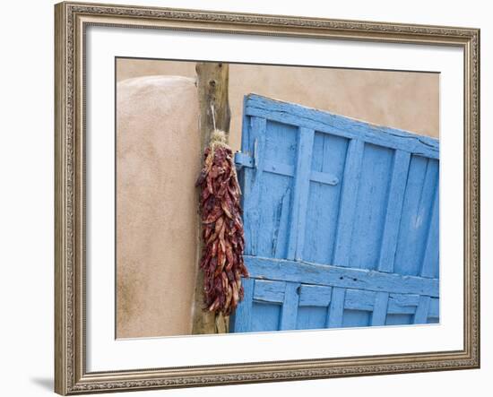 Blue Door in Taos, New Mexico, United States of America, North America-Richard Cummins-Framed Photographic Print