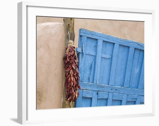 Blue Door in Taos, New Mexico, United States of America, North America-Richard Cummins-Framed Photographic Print