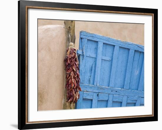 Blue Door in Taos, New Mexico, United States of America, North America-Richard Cummins-Framed Photographic Print