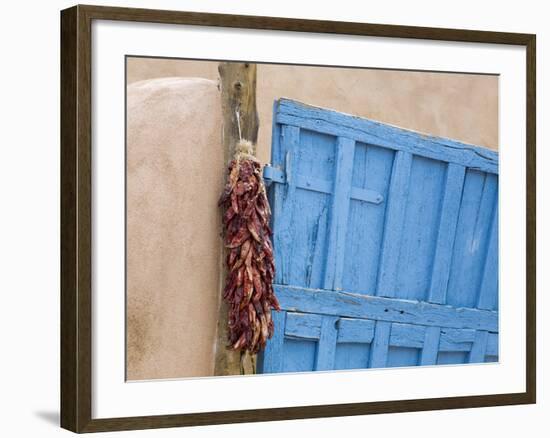 Blue Door in Taos, New Mexico, United States of America, North America-Richard Cummins-Framed Photographic Print