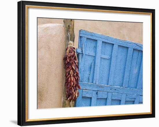 Blue Door in Taos, New Mexico, United States of America, North America-Richard Cummins-Framed Photographic Print