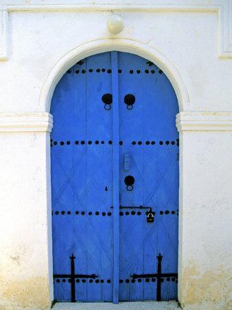 Blue Door Karaman Village Northern Cyprus Photographic Print By