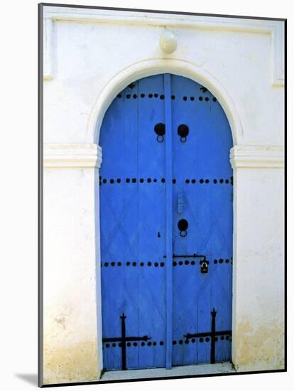 Blue Door, Karaman Village, Northern Cyprus-Doug Pearson-Mounted Photographic Print