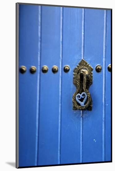 Blue Door of Kasbah of Oudaya, UNESCO World Heritage Site, Rabat, Morocco, Africa-Kymri Wilt-Mounted Photographic Print