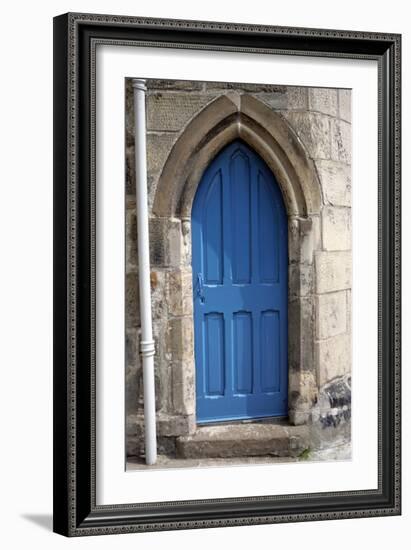 Blue Door, St. Andrews-Stephen Szurlej-Framed Premium Photographic Print