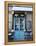 Blue Doors of Cafe, Marais District, Paris, France-Jon Arnold-Framed Premier Image Canvas