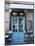 Blue Doors of Cafe, Marais District, Paris, France-Jon Arnold-Mounted Photographic Print