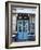 Blue Doors of Cafe, Marais District, Paris, France-Jon Arnold-Framed Photographic Print