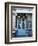 Blue Doors of Cafe, Marais District, Paris, France-Jon Arnold-Framed Photographic Print