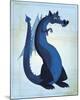 Blue Dragon-John W^ Golden-Mounted Art Print