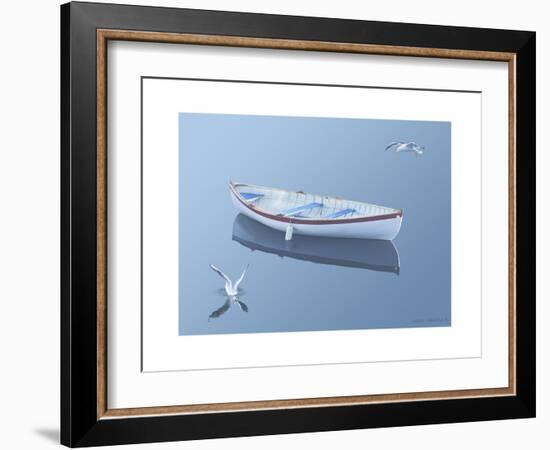 Blue Dream 1-Carlos Casamayor-Framed Giclee Print