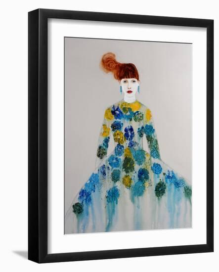 Blue Dress, 2016-Susan Adams-Framed Giclee Print