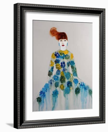 Blue Dress, 2016-Susan Adams-Framed Giclee Print