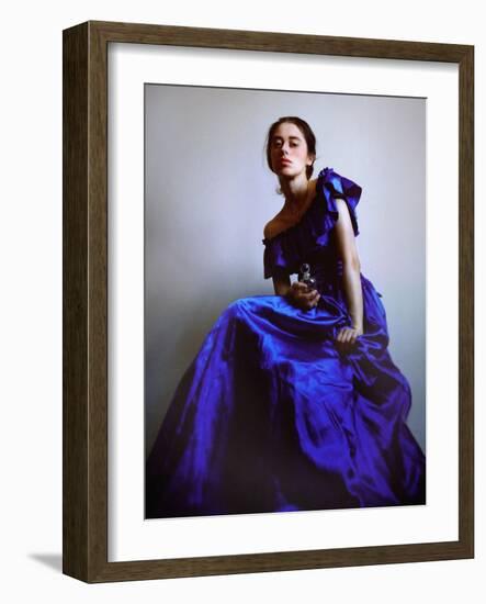 Blue Dress I-Malgorzata Maj-Framed Photographic Print