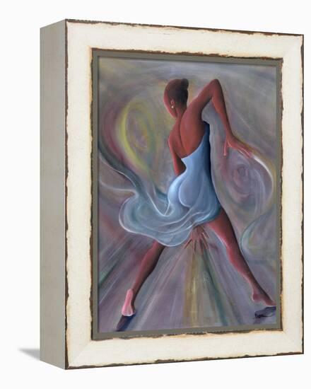 Blue Dress-Ikahl Beckford-Framed Premier Image Canvas