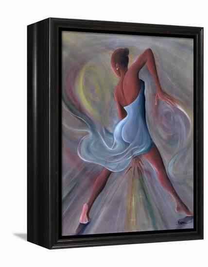 Blue Dress-Ikahl Beckford-Framed Premier Image Canvas