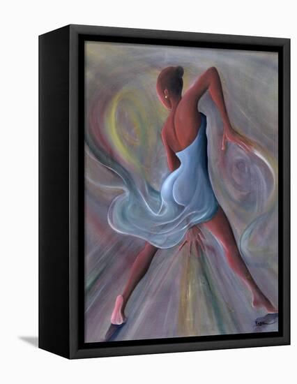 Blue Dress-Ikahl Beckford-Framed Premier Image Canvas