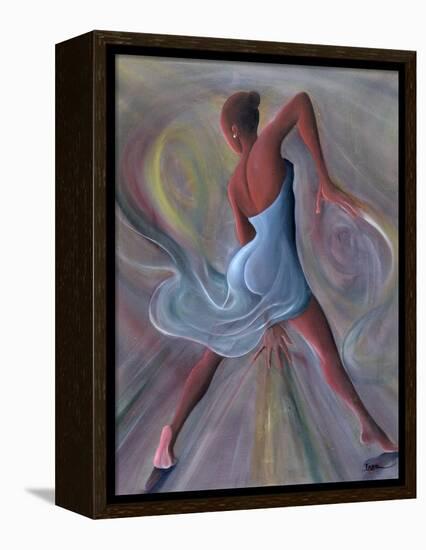 Blue Dress-Ikahl Beckford-Framed Premier Image Canvas