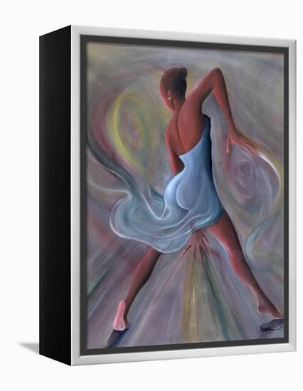 Blue Dress-Ikahl Beckford-Framed Premier Image Canvas