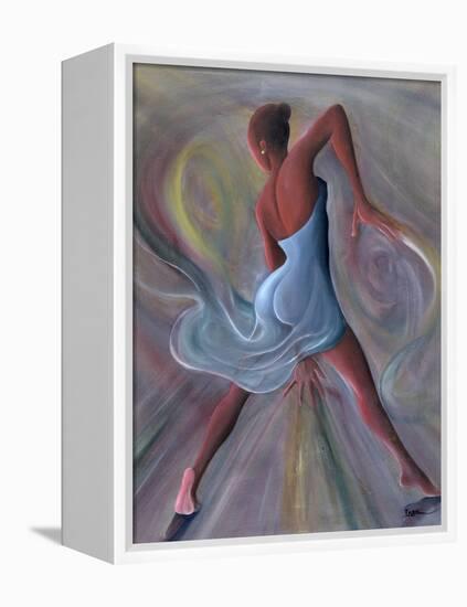 Blue Dress-Ikahl Beckford-Framed Premier Image Canvas