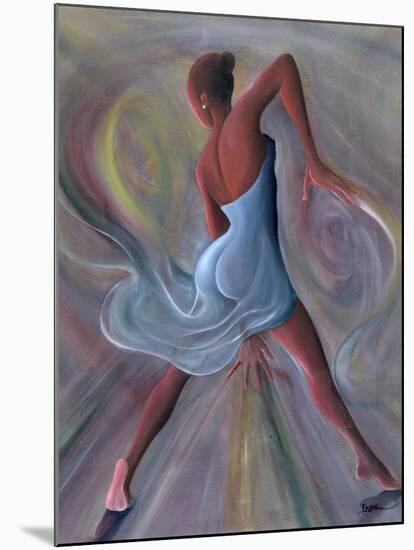 Blue Dress-Ikahl Beckford-Mounted Premium Giclee Print