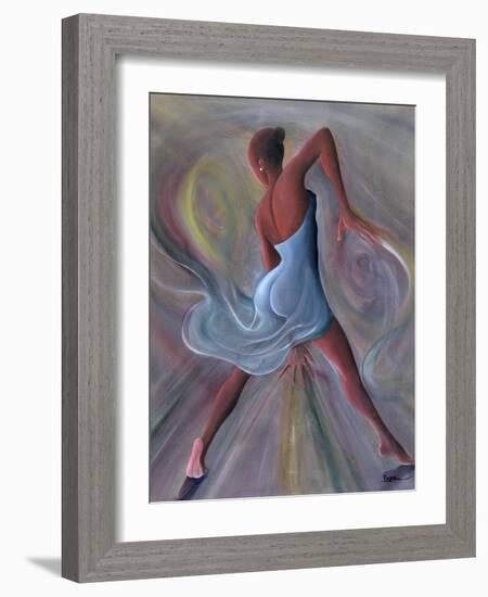 Blue Dress-Ikahl Beckford-Framed Giclee Print