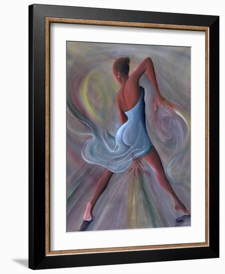 Blue Dress-Ikahl Beckford-Framed Giclee Print