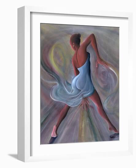 Blue Dress-Ikahl Beckford-Framed Giclee Print