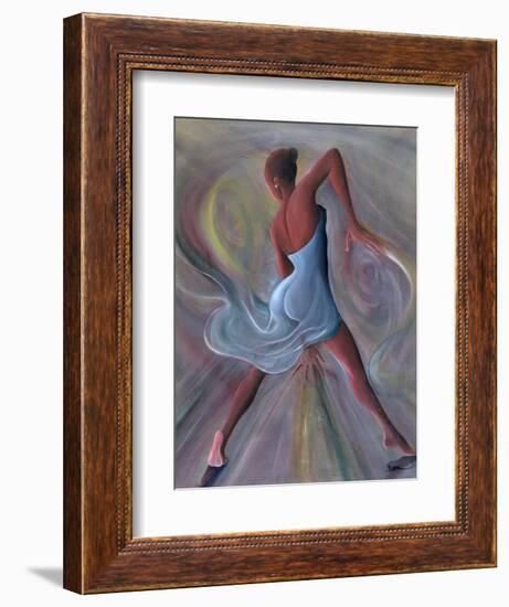 Blue Dress-Ikahl Beckford-Framed Giclee Print