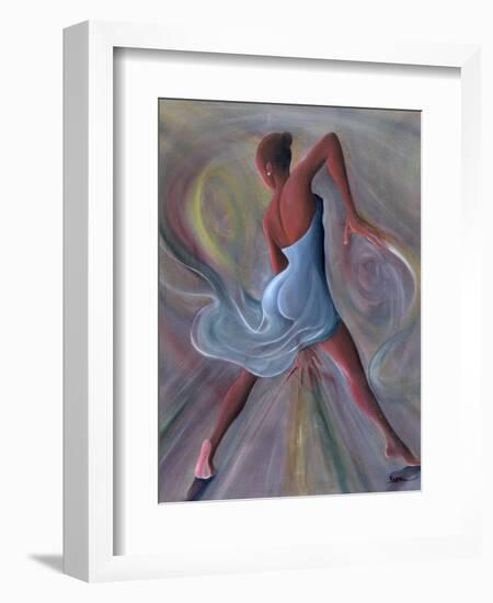 Blue Dress-Ikahl Beckford-Framed Giclee Print