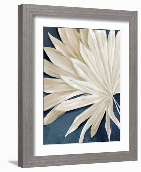 Blue Dry Palms I-Alex Black-Framed Art Print