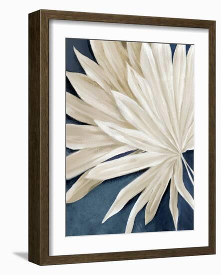 Blue Dry Palms I-Alex Black-Framed Art Print