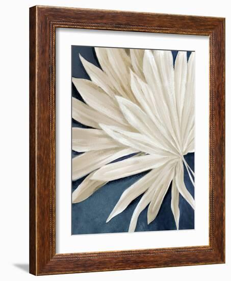 Blue Dry Palms I-Alex Black-Framed Art Print