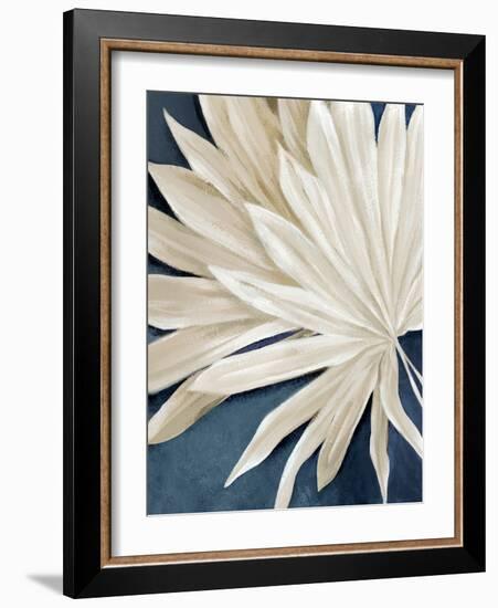 Blue Dry Palms I-Alex Black-Framed Art Print