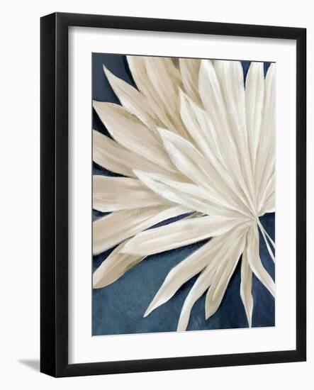 Blue Dry Palms I-Alex Black-Framed Art Print