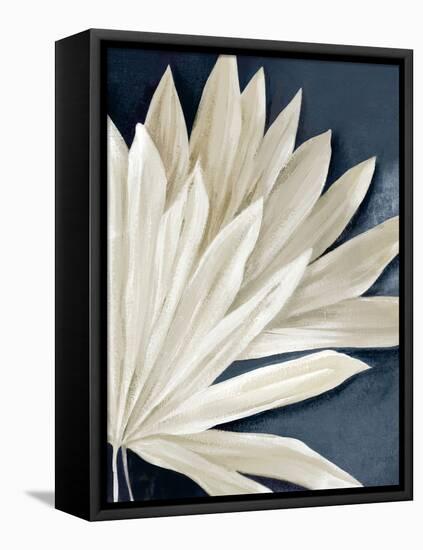 Blue Dry Palms II-Alex Black-Framed Stretched Canvas