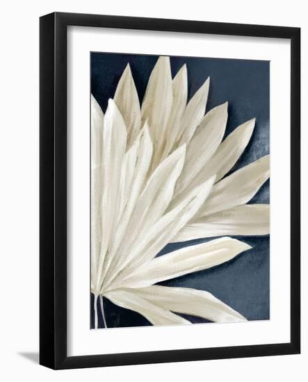 Blue Dry Palms II-Alex Black-Framed Art Print
