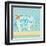 Blue Elephant I-Andi Metz-Framed Art Print