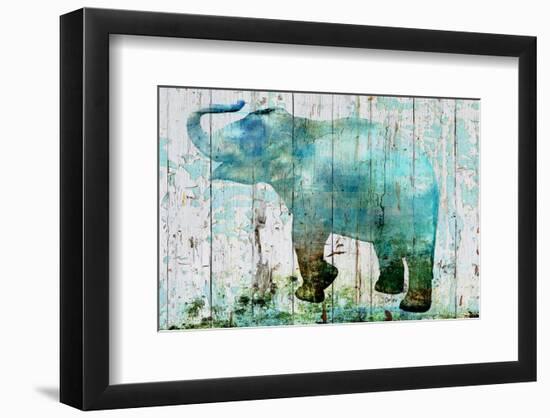 Blue Elephant-null-Framed Premium Giclee Print