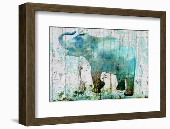 Blue Elephant-null-Framed Premium Giclee Print