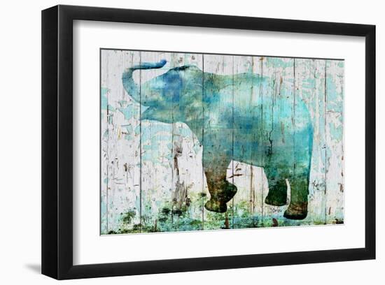 Blue Elephant-null-Framed Art Print