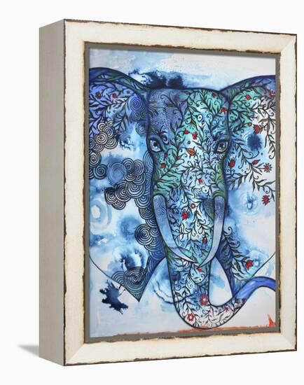 Blue Elephant-Oxana Zaika-Framed Premier Image Canvas