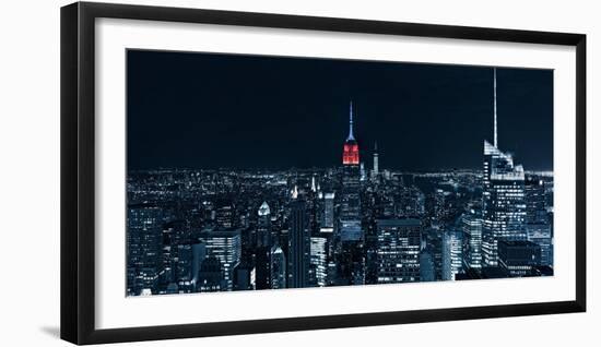 Blue Empire by night-Marco Carmassi-Framed Photographic Print