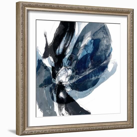 Blue Exclusion III-Jennifer Goldberger-Framed Premium Giclee Print