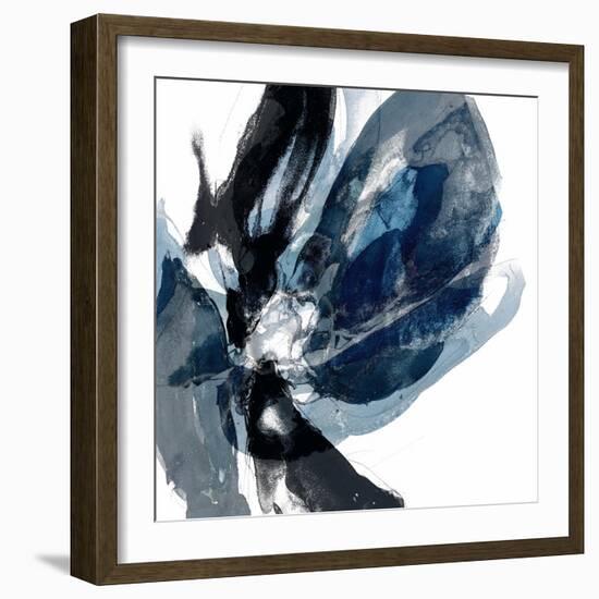 Blue Exclusion III-Jennifer Goldberger-Framed Art Print