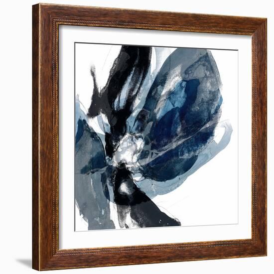 Blue Exclusion III-Jennifer Goldberger-Framed Art Print