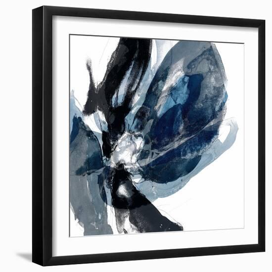 Blue Exclusion III-Jennifer Goldberger-Framed Art Print