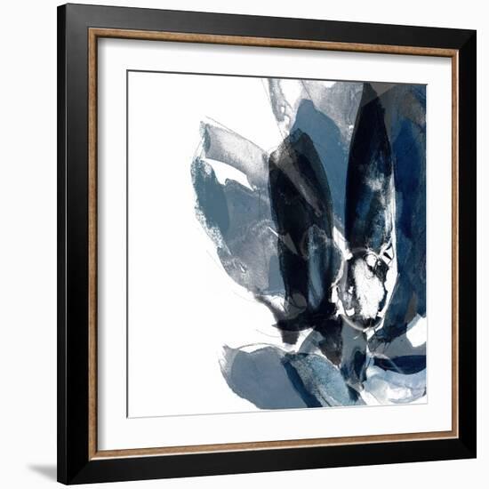 Blue Exclusion IV-Jennifer Goldberger-Framed Art Print