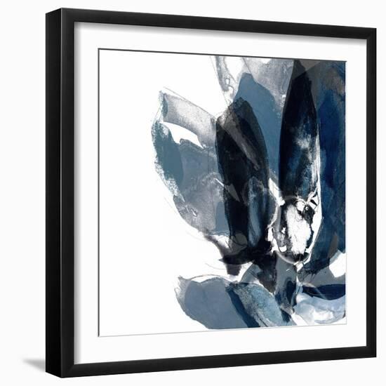 Blue Exclusion IV-Jennifer Goldberger-Framed Art Print